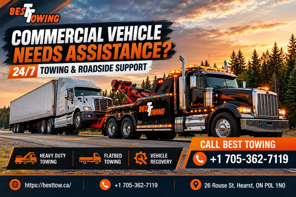 247 Commercial Vehicle Towing and Roadside Support in Hearst