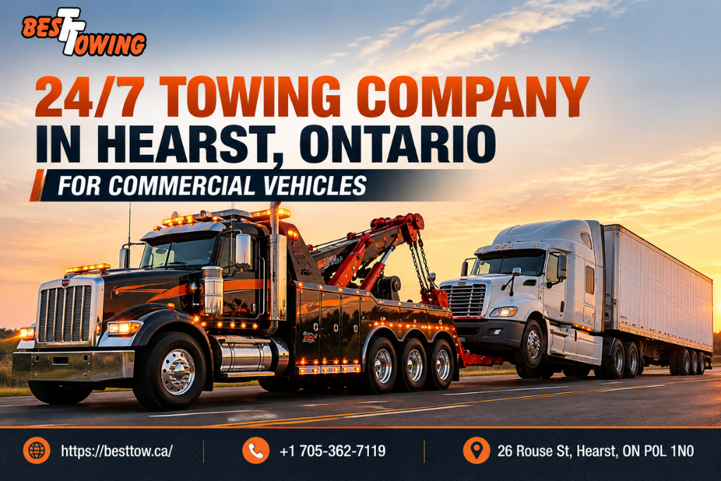 24/7 Towing Company in Hearst, Ontario for Commercial Vehicles